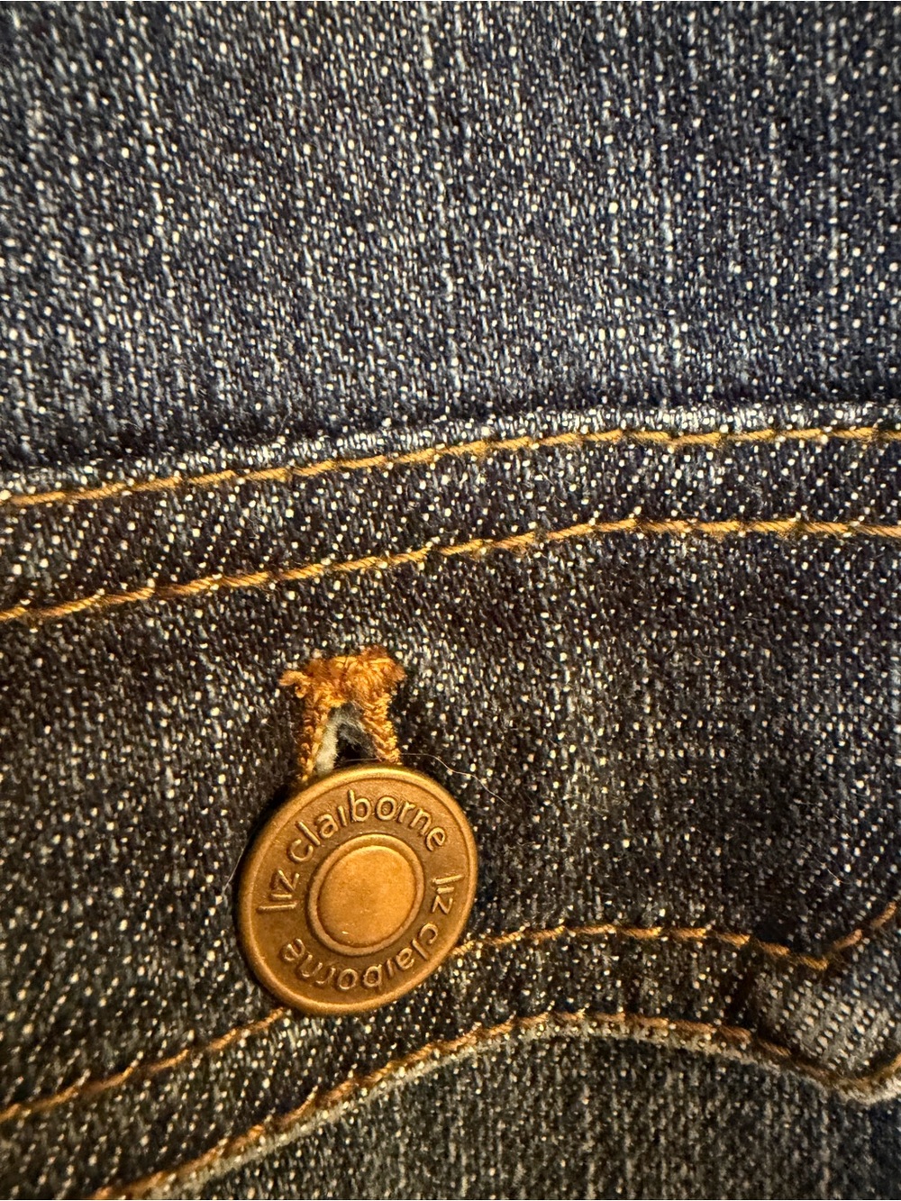 Vintage Liz Claiborne Women’s denim Button-Front Jacket - Blue - Picture 4 of 8